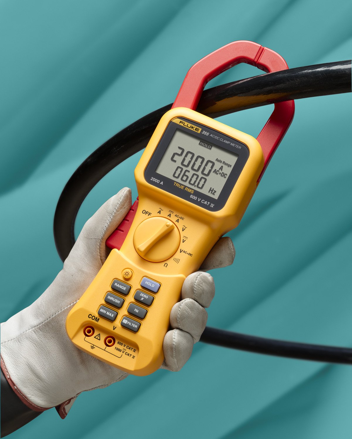 Fluke 355 Multimetro a pinza 2000A, 1000V AC/DC, frequenza e resistenza