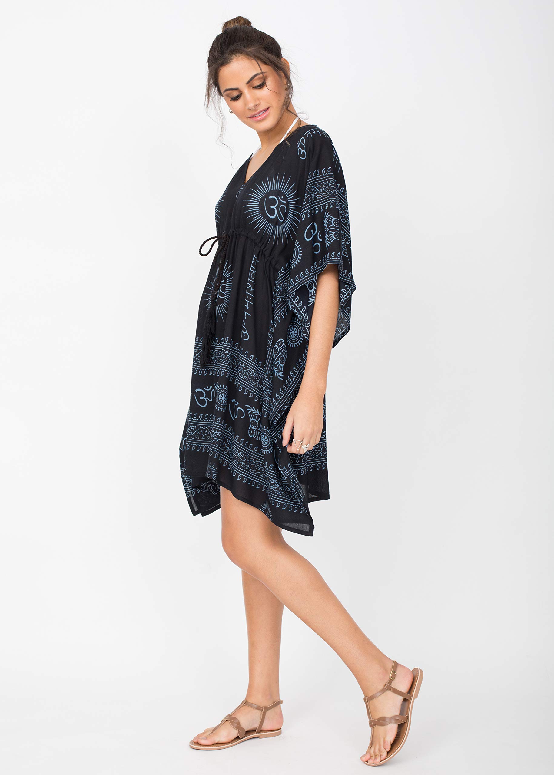 likemary Plaża Cover Up Kaftan - Pokrowiec na basen i strój kąpielowy Ohm Print