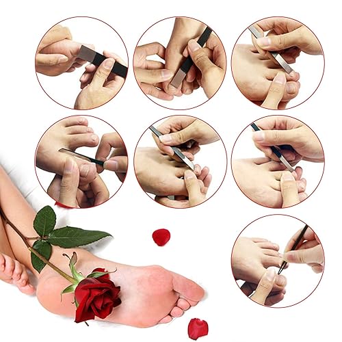 Miniatura 2 de Segbeauty - Juego de cuchillos de pedicura para pies 7 piezas de herramientas de hoja de uñas encarnadas con bolsa de almacenamiento cuchillos de