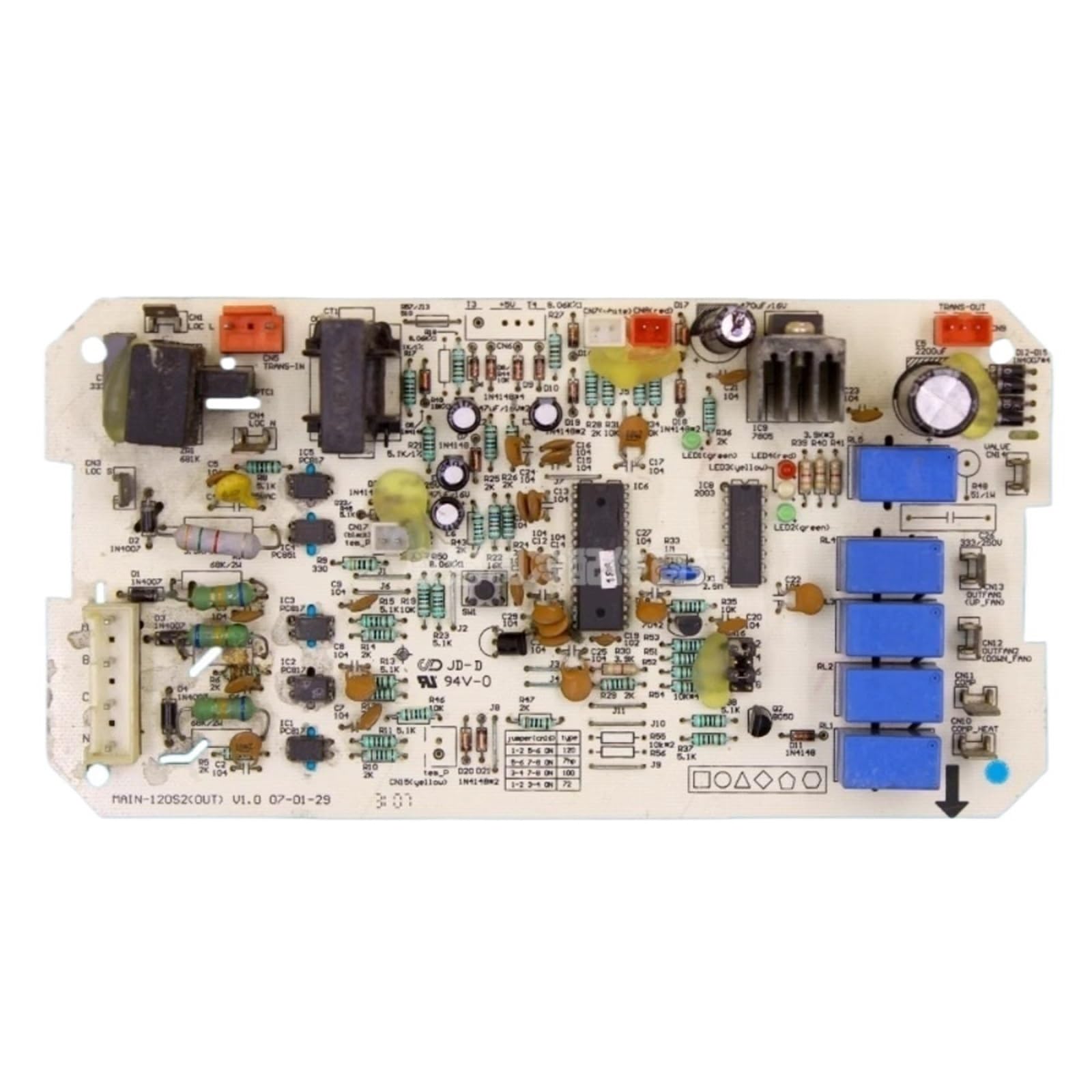 BONZMXDKHQ 1pcs MAIN-120S2(OUT) Circuit PCB KF-120W/S570L Outdoor Unit Control Board Air Conditioner Conditioning Spare Parts