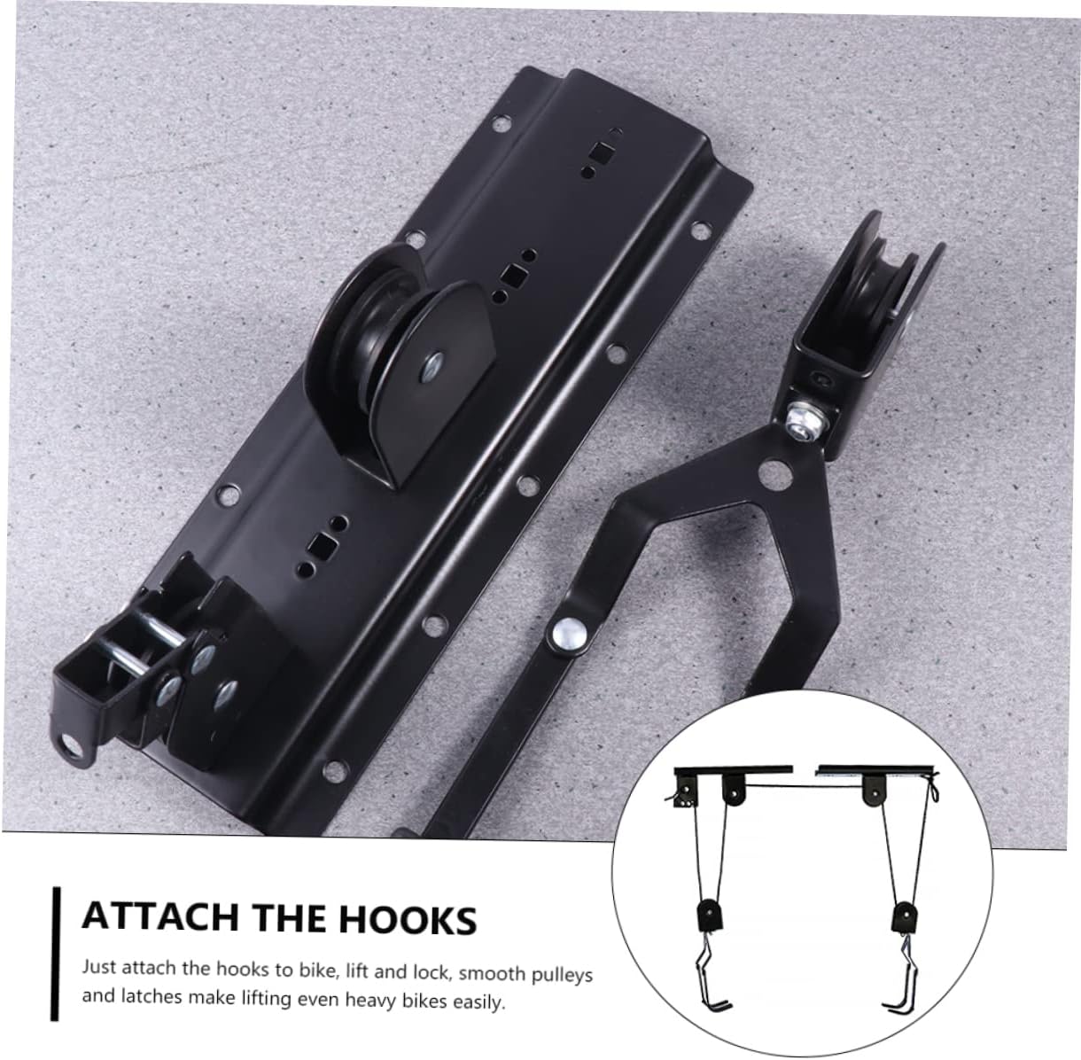 Heavy Duty Solid Steel Wall Mount Bike Rack Optimized Ceiling Storage for Bicycles