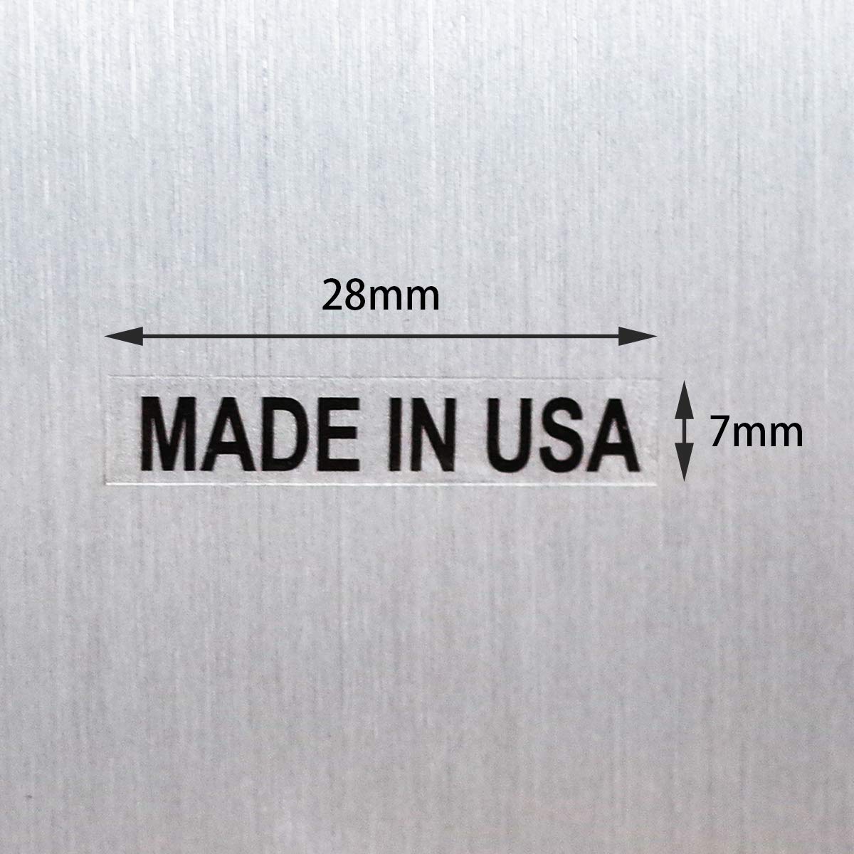 1000 Made in USA Ultra Clear Adhesive Stickers Labels