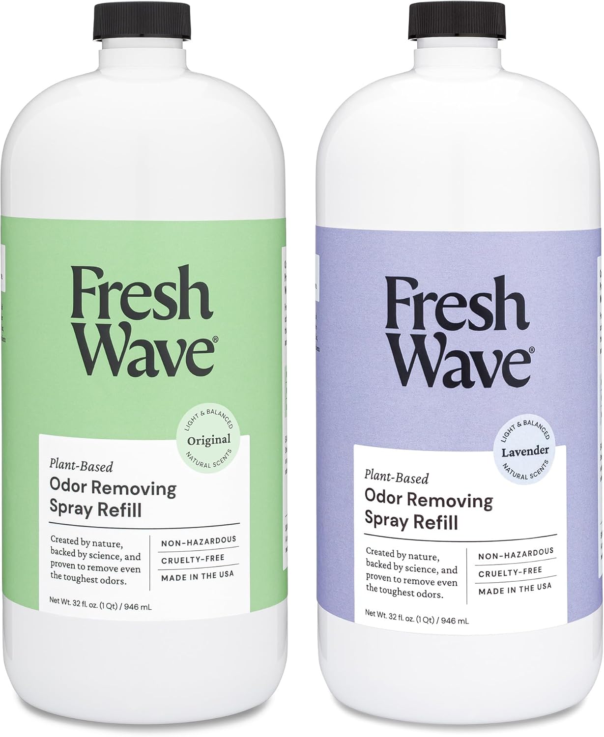 Fresh Wave Odor Removing Spray Refill Bundle: Original & Lavender 32 fl. oz. Spray Refill