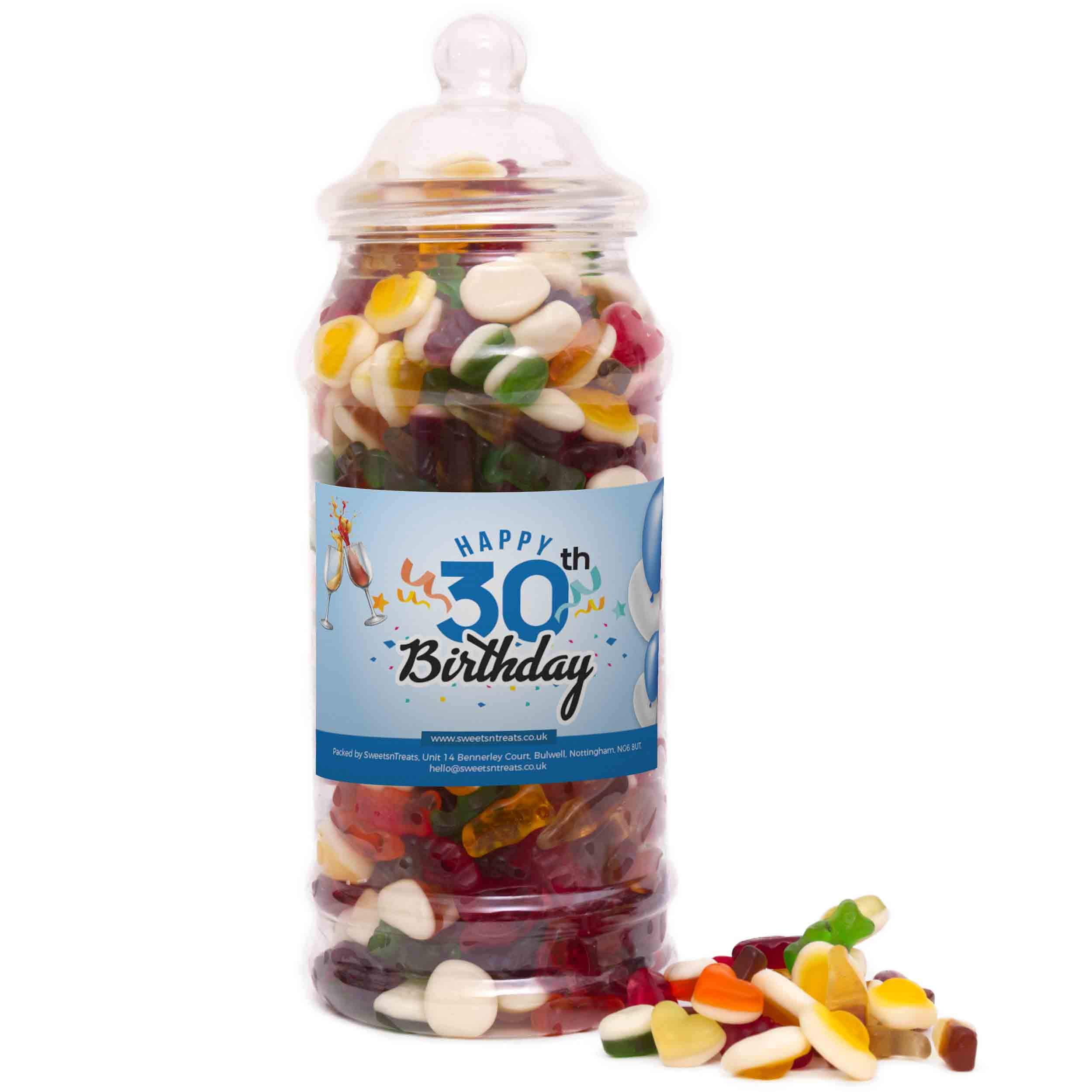 Mr BeezSweets | 30th Birthday Gift Jar | Jelly Mix | 700g