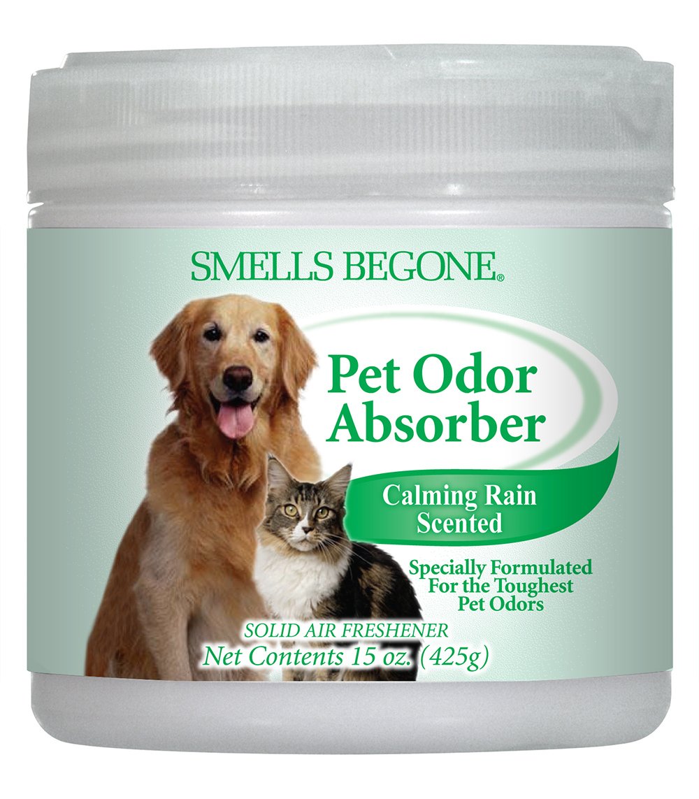 SMELLS BEGONE Pet Odor Absorber Gel Absorbs Odor in Bathrooms, Cars