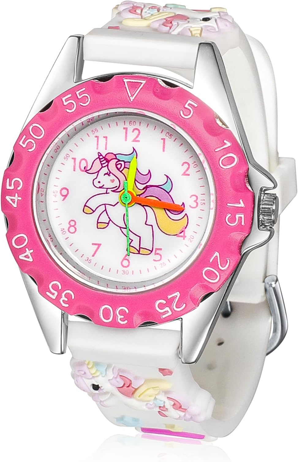 Kids Digital Watch Kids Wrist Watch for Girls, 3D Cartoon Embossed Strap, Girls Gifts, Birthday Gifts for Girls Age 3-13