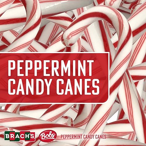 Miniatura 3 de Brachs - Bastones de caramelo de menta  Bastones de caramelo de Navidad envueltos individualmente  Caramelos clásicos navideños  Caramelos de