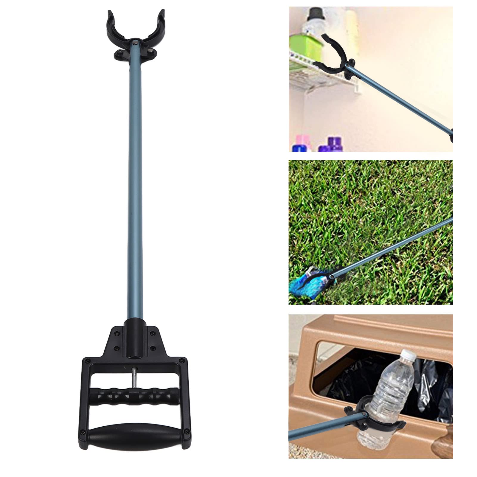 Yinhing Reacher Grabber Tool, Aluminum Alloy Portable Trash Picker for Elderly, Grab Objects Easily Under Bed, Overhead