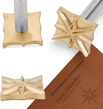 Custom Leather Stamp - Personalized Brass Embossing for Leatherworking | Handcrafted Leather Branding Stamp with Letters & Designs | Leatherwork Tooling Stamps for Crafters, DIY & Professional Use