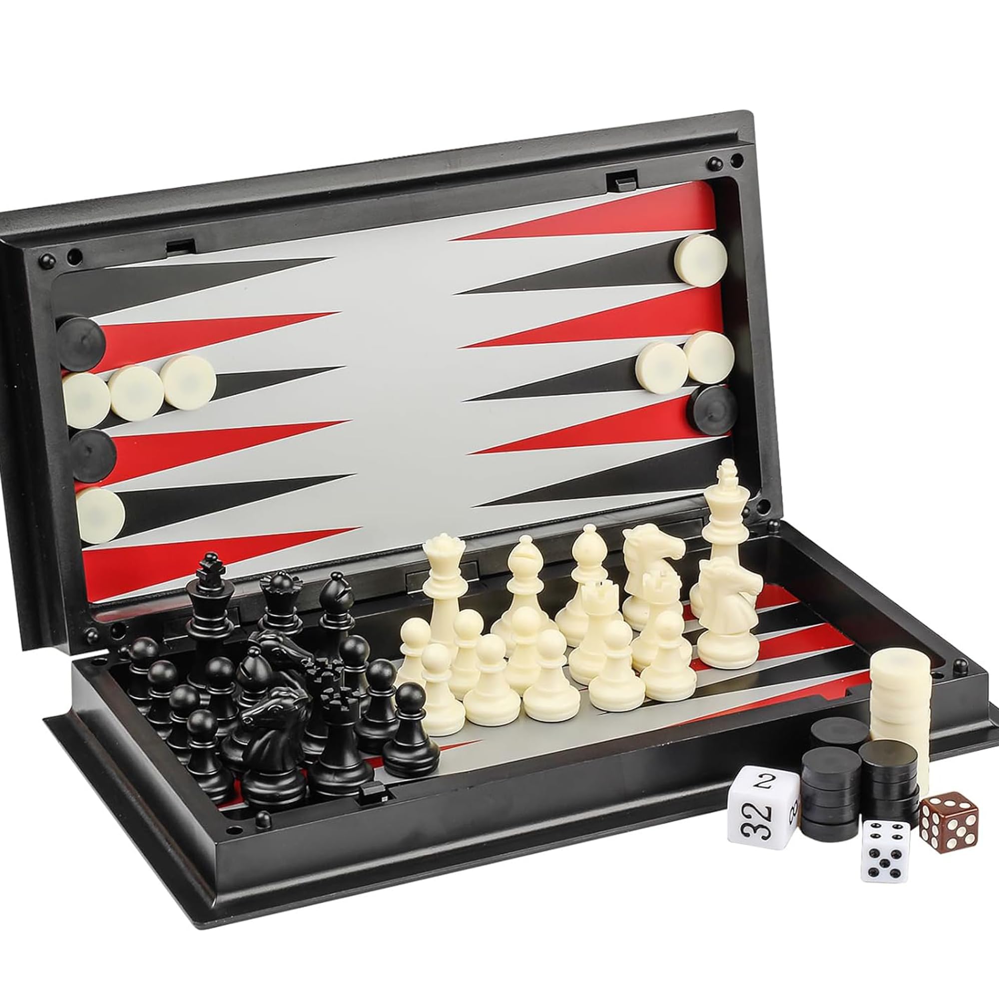 Juego De Ajedrez De Viaje 3 En 1 Ajedrez Damas Backgammon | Meses sin Juego De Ajedrez De Viaje 3 En 1 Ajedrez Damas Backgammon | Meses sin