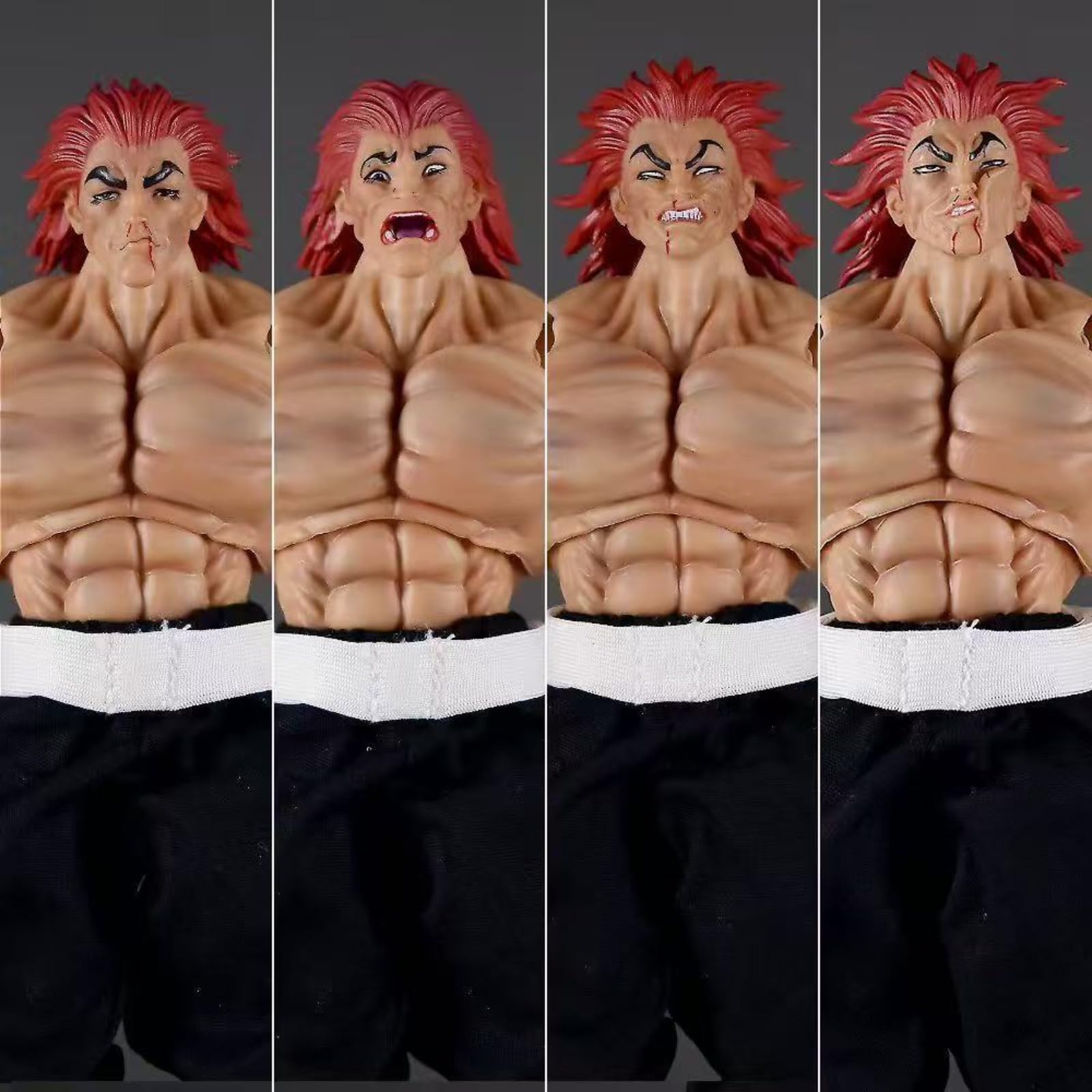 Amazon.co.jp: [YAORUI] 範馬勇次郎 フィギュア 人形 戦損 約15cm 関節