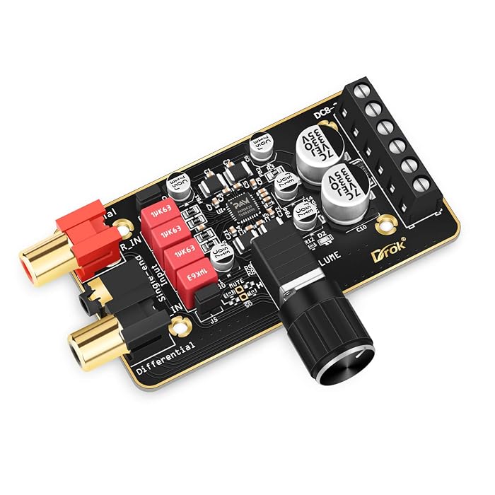 Buy 12V Amplifier Board, DROK 15W+15W 2 