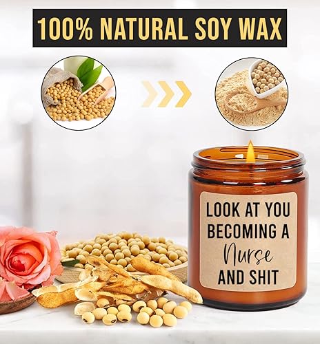 Miniatura 2 de Look at You Becoming A Nurse and Shit - Divertida vela de enfermera - Regalo de vela de graduación de la escuela de enfermería - Regalo de nueva