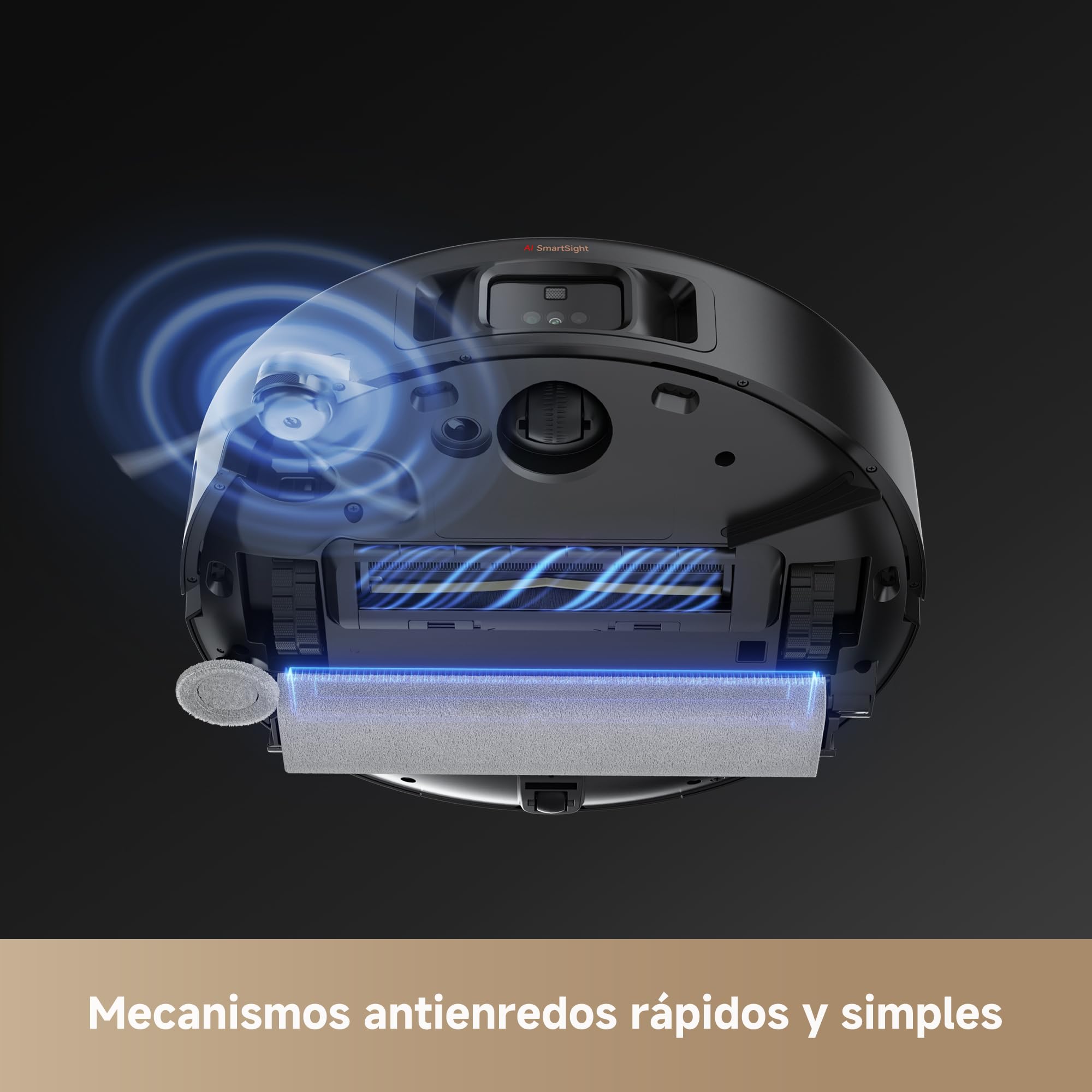 MOVA Z50 Ultra, Robot Aspirador, Negro | Potente mopa a tracción con autolimpieza a 36 °C, 19.000 Pa de succión, detecta la suciedad en tiempo real