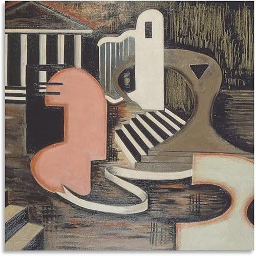 QINGLIN Póster de Irene Rice Pereira, Washington (aka Surreal City) - Póster de lienzo para decoración de dormitorio, paisaje deportivo, oficina,