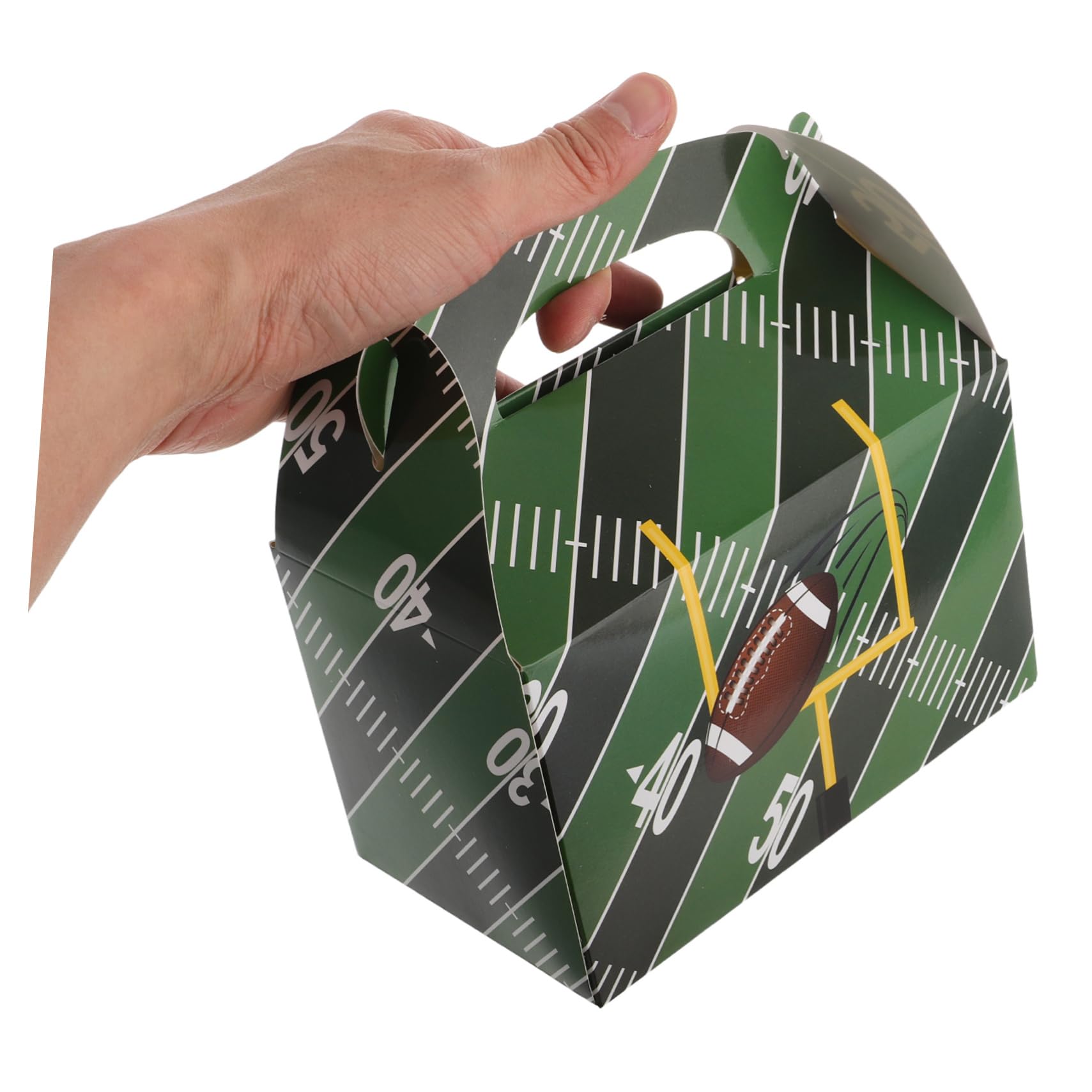 Mipcase 50 Pezzi Scatole da Festa Tema Calcio Confezione per Snack e Dolci per Compleanni e Sportivi Design Unico Confezionare e Condividere Treats