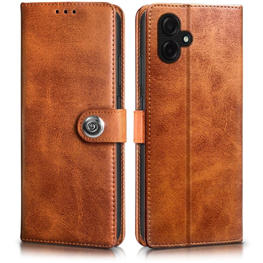 WOW IMAGINE Shock Proof Flip Cover Back Case Cover for Samsung Galaxy M17e 5G | F70e 5G | M07 | F07 | A07 | A07 5G (Flexible | Leather Finish | Card Pockets Wallet & Stand | Brown) — Amazon image 14