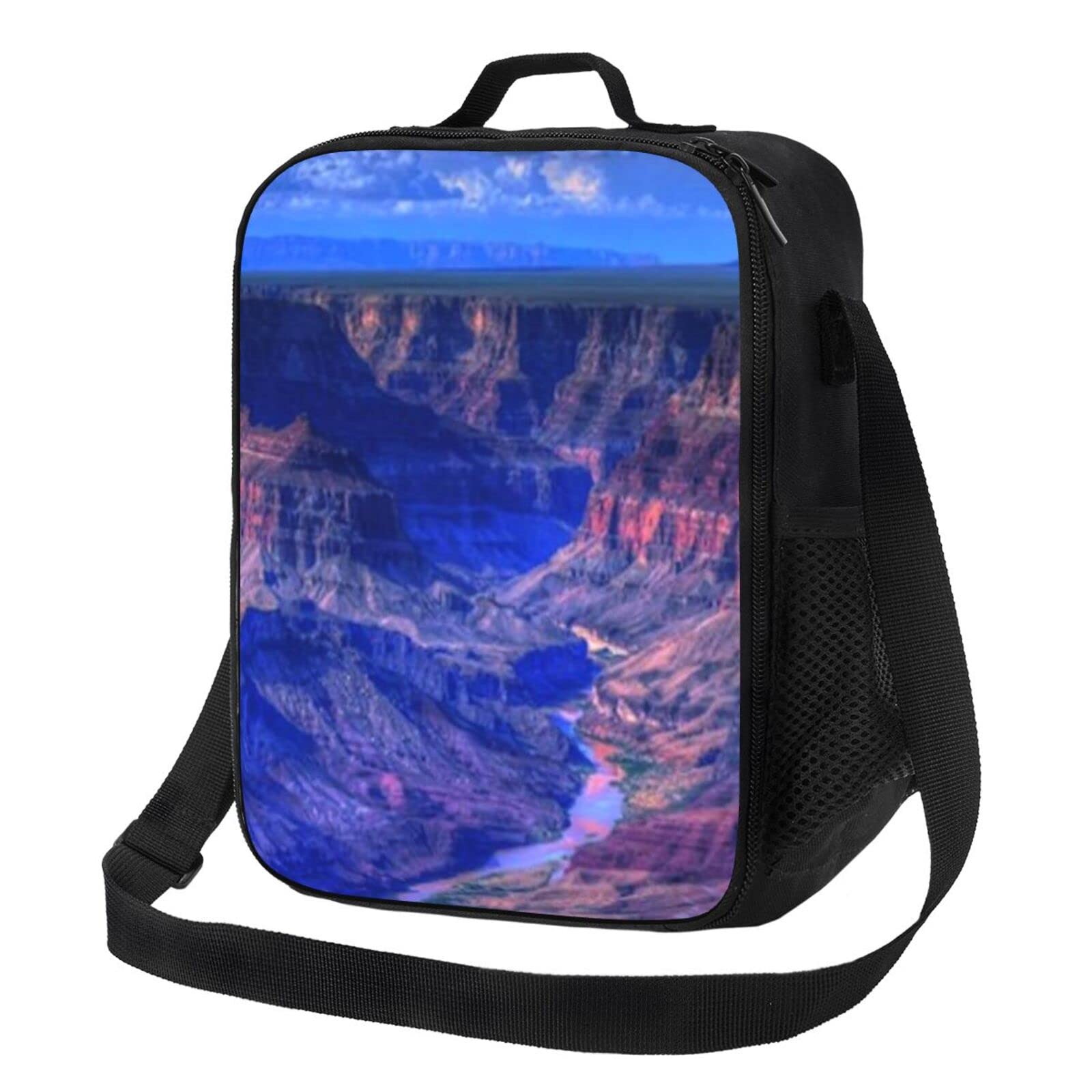 AABSTBFMBeauty Grand Canyon Printed Lunch Tote Bag Waterproof Lunch Bag Insulated Cooler Lunch Boxes for Men Women