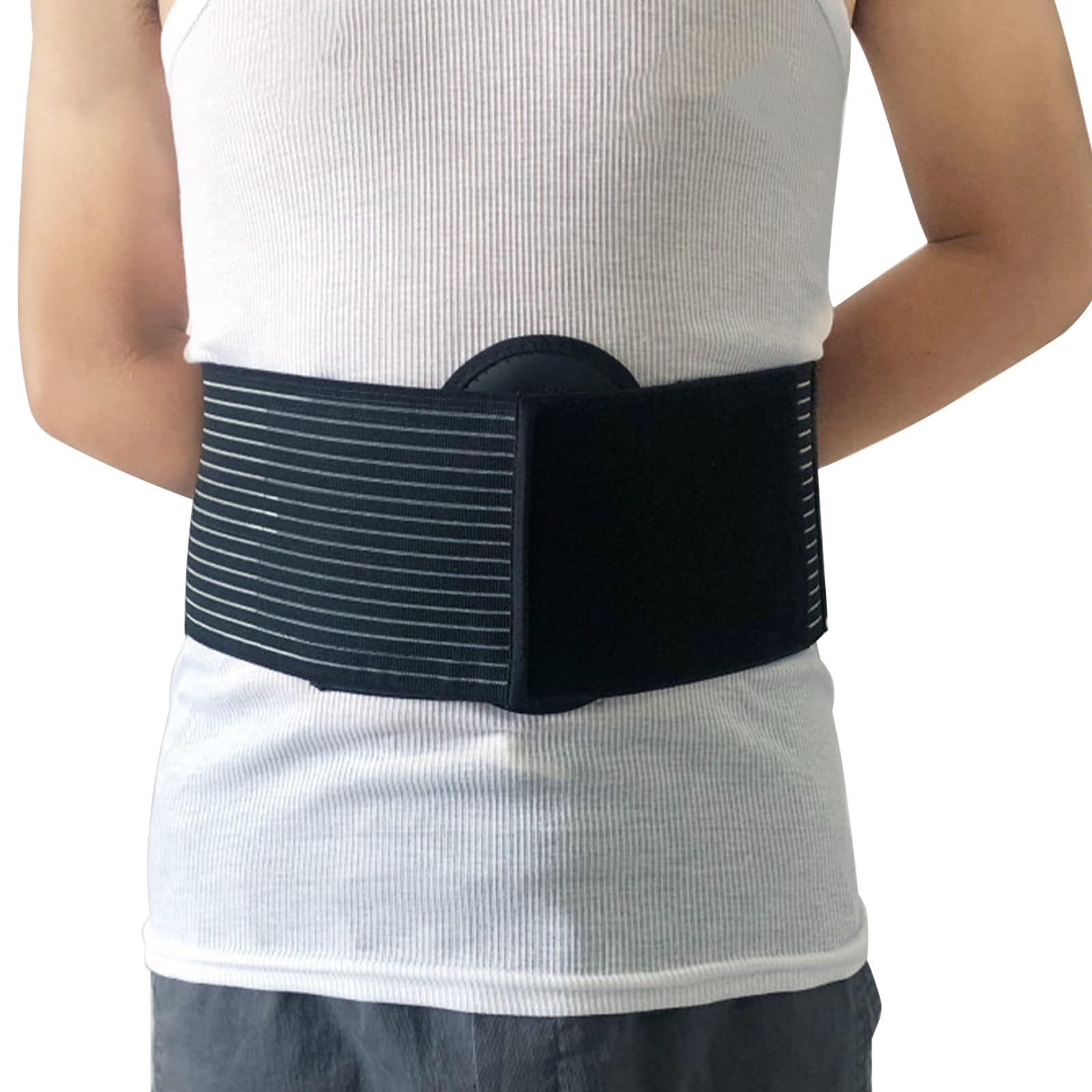 Fascia Ernia Ombelicale per Uomo o Donna, Fascia Elastica Addominale, Pancera Post Parto Cesareo, Aiuta Ad Alleviare Il Dolore(Medium)