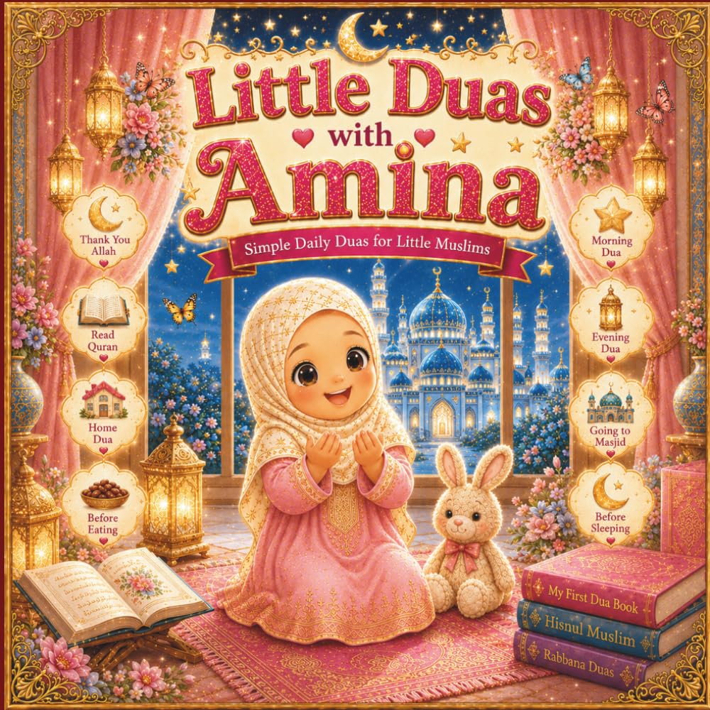 Little Duas with Amina: Simple Daily Duas for Little Muslims: Learning Everyday Islamic Prayers, Good Manners, Gratitude, and Faith with Amina
