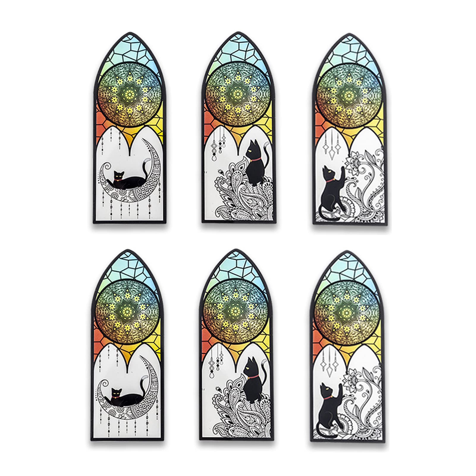 Amazon | WIICOYK しおり おしゃれ 栞 猫 ブックマーカー ステンド