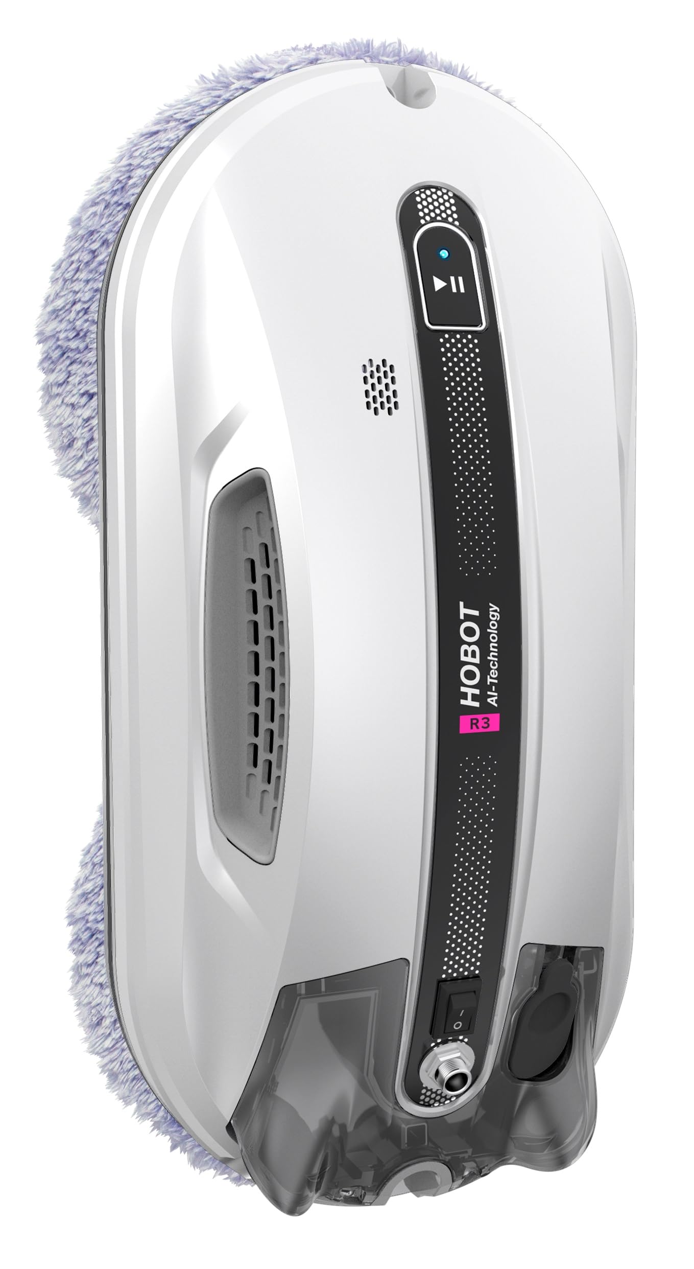 SMARTBOT Robot Limpiacristales - Bajo Consumo de Corriente (80W) - Limpiacristales eléctrico 3 años garantía 12 Trapos de Microfibra - Sistema de Navegación y Anticaída HOBOT-R3 Robot Limpiacristales