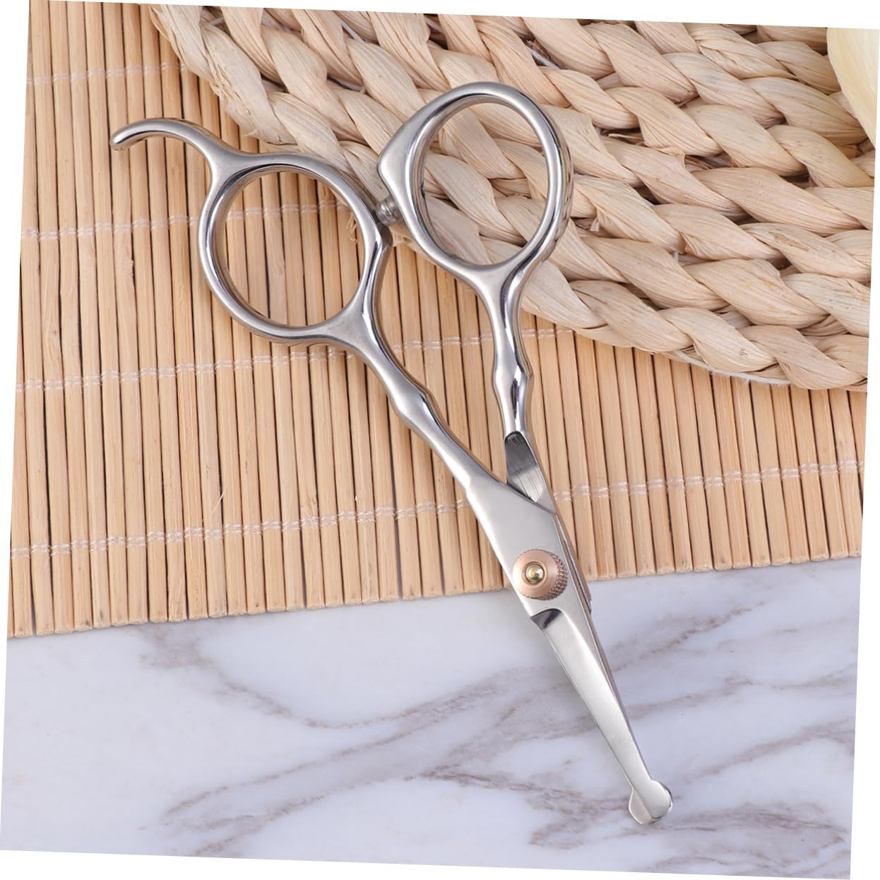 ARTIBETTER Pet Dog Grooming Scissors Thinning Tools for Safe and Precise Pet Hair Trimming Ergonomic Design for All Dog Breeds Silver Finish