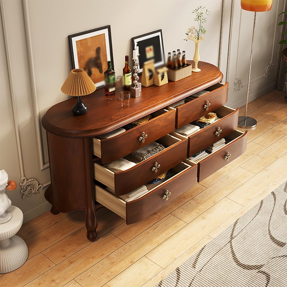 Flur 140cm Massivholz-Eingangs-Kommode, Haushalts-Dekorationsauftisch mit Schubladen, für Wohnzimmer, Küche, Schlafzimmer Haustür(A)