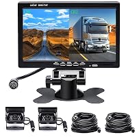 Motorsi Telecamera Posteriore HD 7 Pollici 1080P, IP68 Telecamera Retromarcia Auto