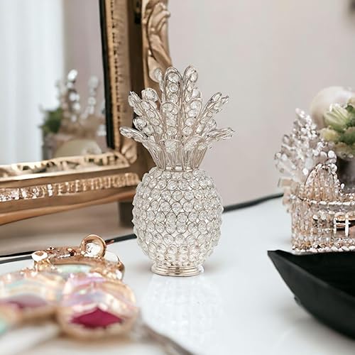 Miniatura 3 de Modern Day Accents 5706 Piña Cristal Piña Plateada, decoración del hogar, decoración de cocina, decoración de entrada, decoración de piña, regalos