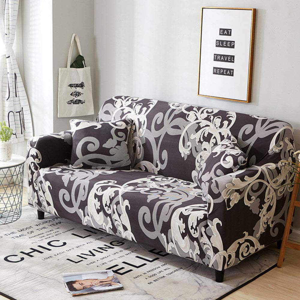 Housse de canapé extensible premium en tissu élastique résistant taille M