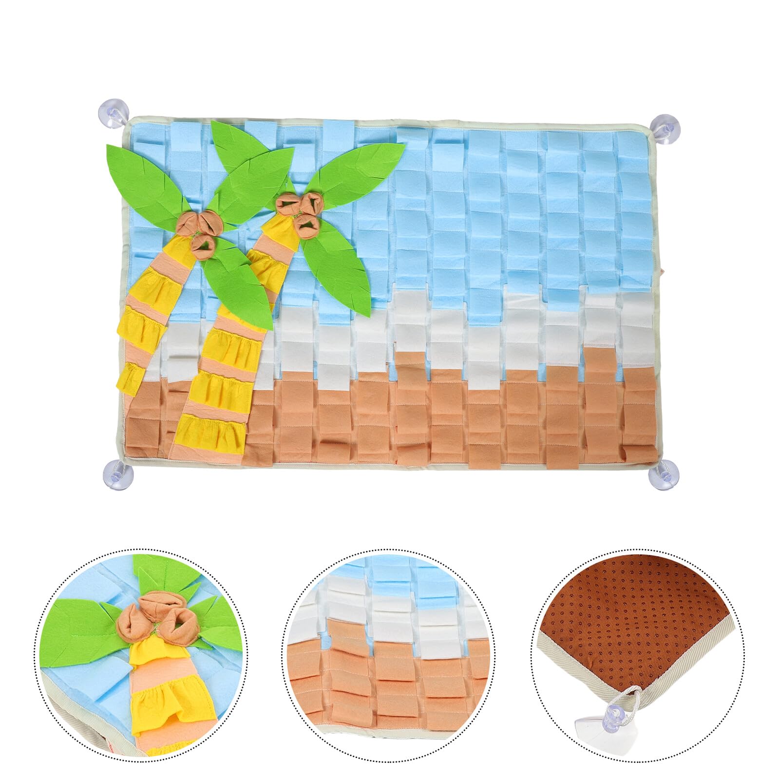 Schnüffelmatte für Hunde mit Langsamer Fütterung für Training und Spiel | Polyester, Interaktives Füttern, Geruchserkennung, für Hunde und Haustiere, Innenbereich, Foraging
