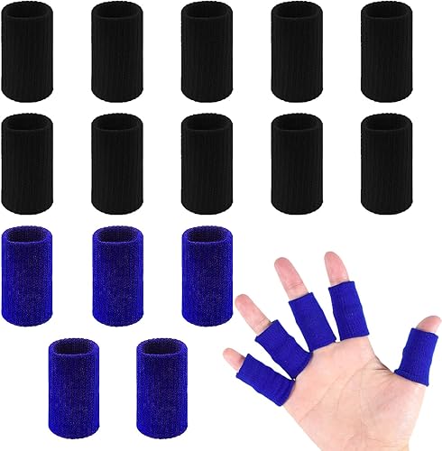 Miniatura 8 de 20 fundas protectoras para dedos, férulas deportivas para los dedos, soporte para el pulgar, fundas elásticas para el pulgar para aliviar el dolor,
