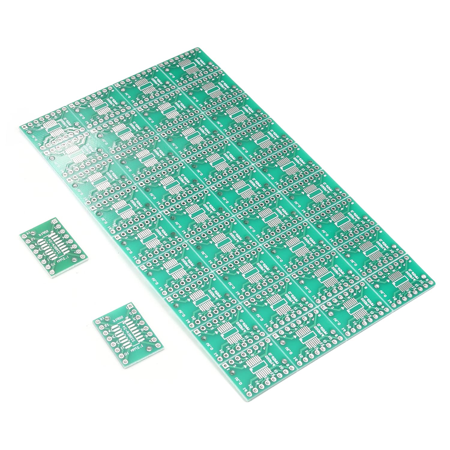 Heyiarbeit 50 Pcs 15.6 x 21mm PCB Bouble Sided Adapter Circuit Board, SMD to DIP Converter Proto Board for DIY Soldering Electronic Projects