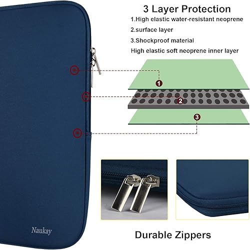 Miniatura 3 de 14 Inch Laptop Case, Resistant Neoprene Laptop CoverNotebook Computer Pocket CaseTablet Briefcase Carrying Bag for 14 inch HP, Lenovo, Asus