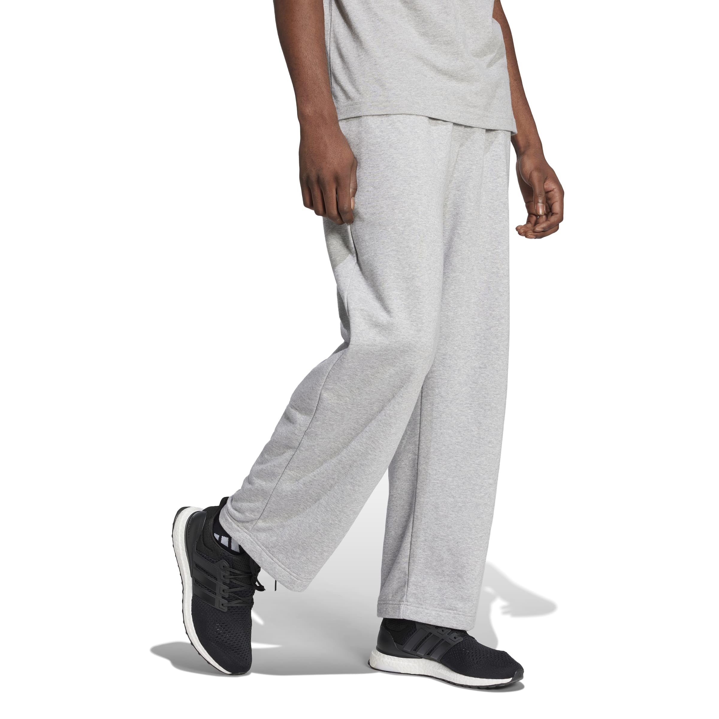 adidas Herren Golfhose Essentials Wide Leg Three Bar Pant