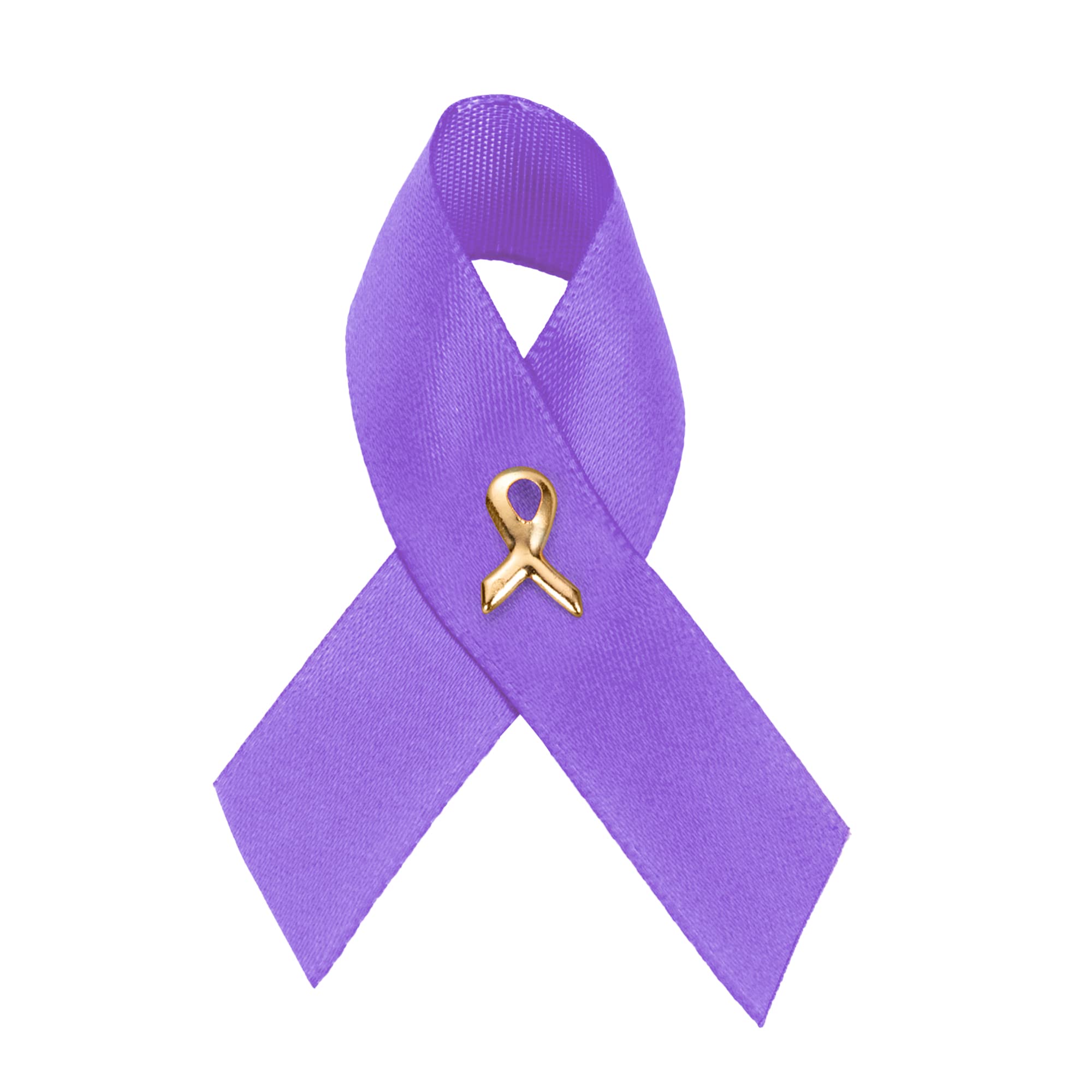 1/2/5/10/25/50/100pcs Satin Awareness Ribbon Pins (Pick your color), for Cancer &amp; Disease Awareness, Bulk Quantities for Fundraising, Events, Gift Giving