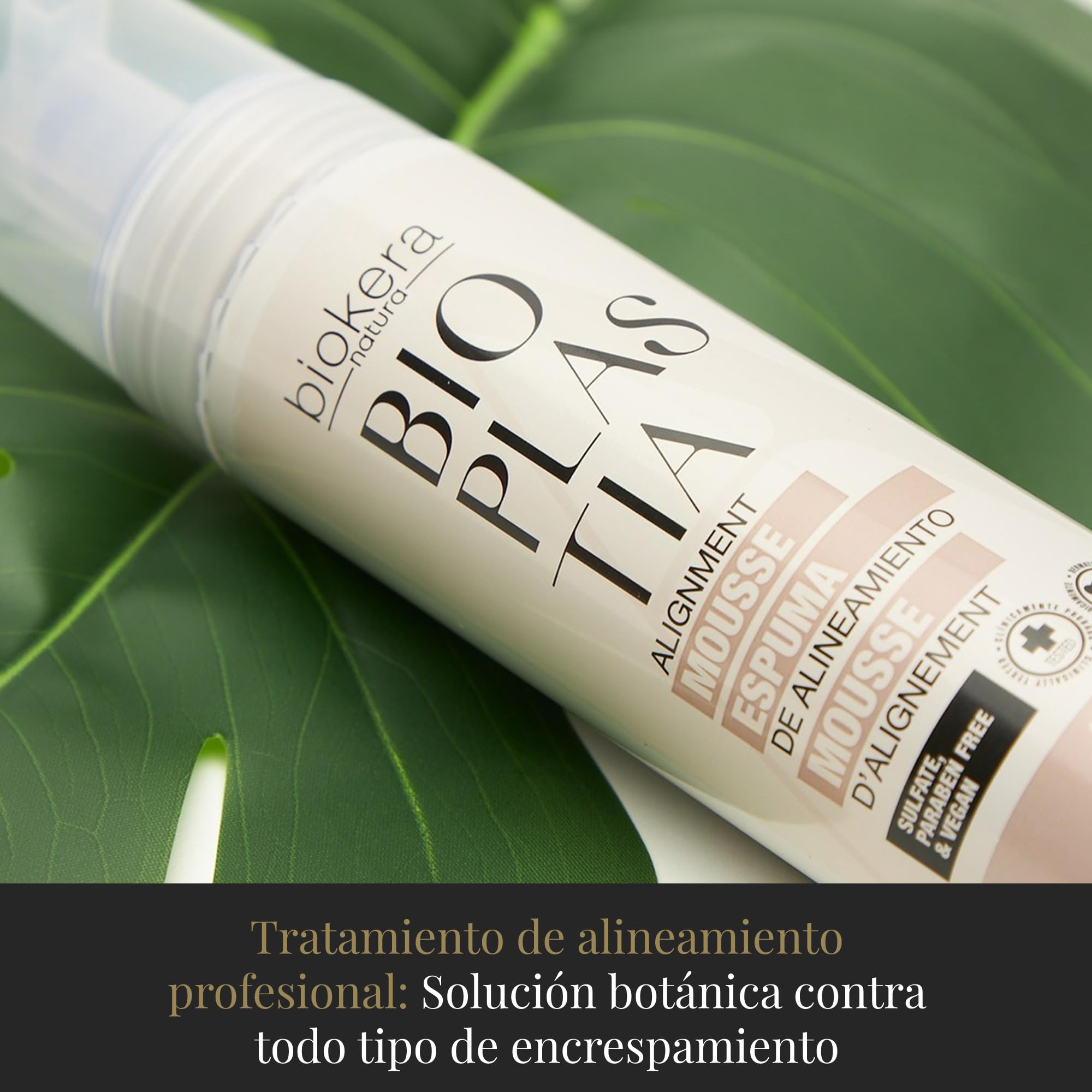 SALERM - Champú Molecular - Biokera Bioplastia - 1000 ml - Champú sin Sulfatos ni Parabenos - Queratina Vegana - Revitaliza Fibra Capilar y Equilibra el Ph Tras Alisado - Cabello sin Encrespamiento