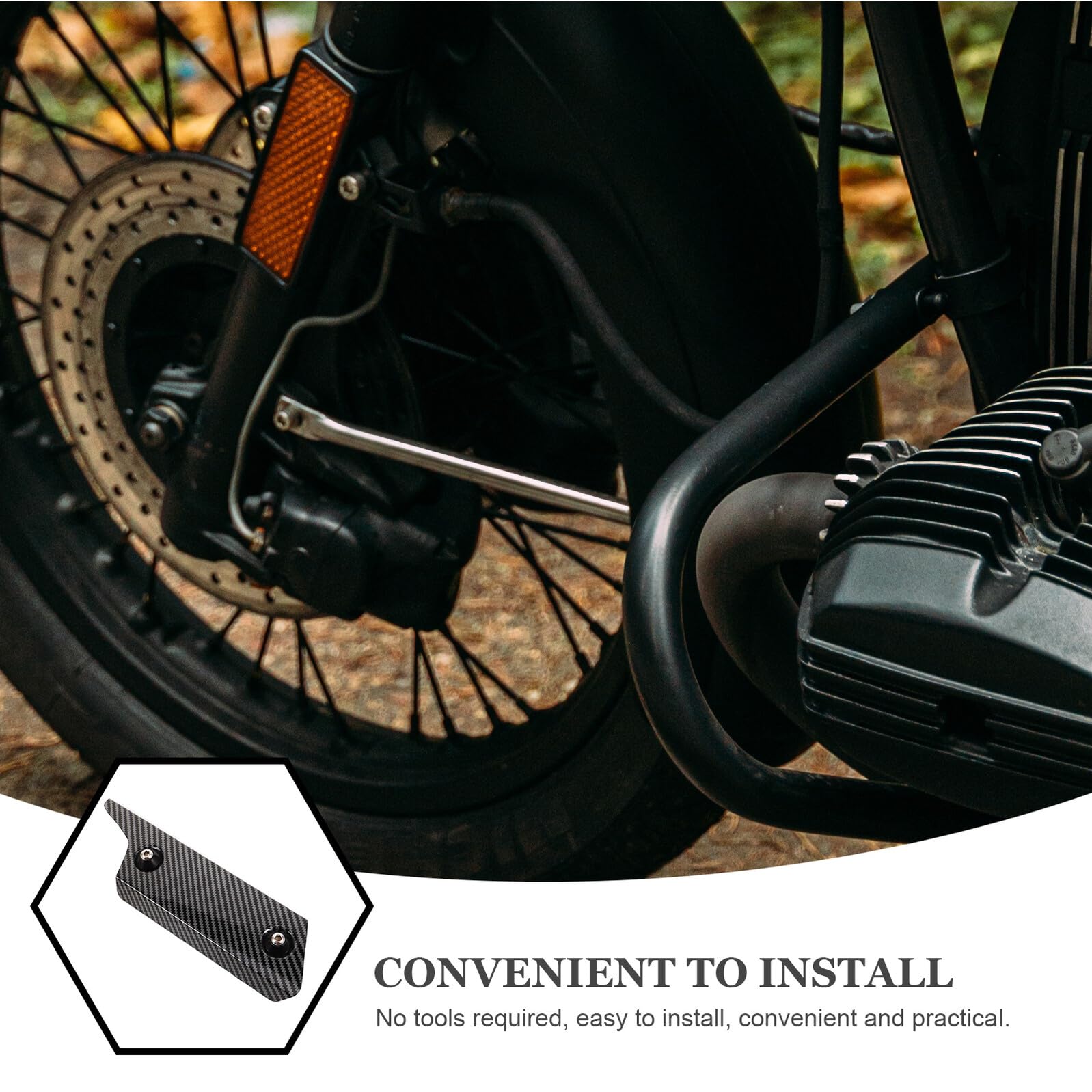 Protector Térmico para de Cubierta Resistente de Acero Inoxidable Aislamiento de Alta Temperatura Fácil Instalación Accesorio Seguro para Motos y Scooters