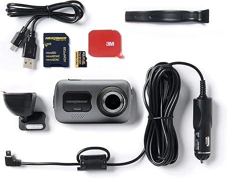 Nextbase 622GW Dash Cam with 128GB Micro SD Memory Card Bundle - Dash Camera for Cars with True 4K 30fps UHD Auto Recording, Wi-Fi, GPS, Bluetooth, Alexa, Image Stabilization, Parking Mode