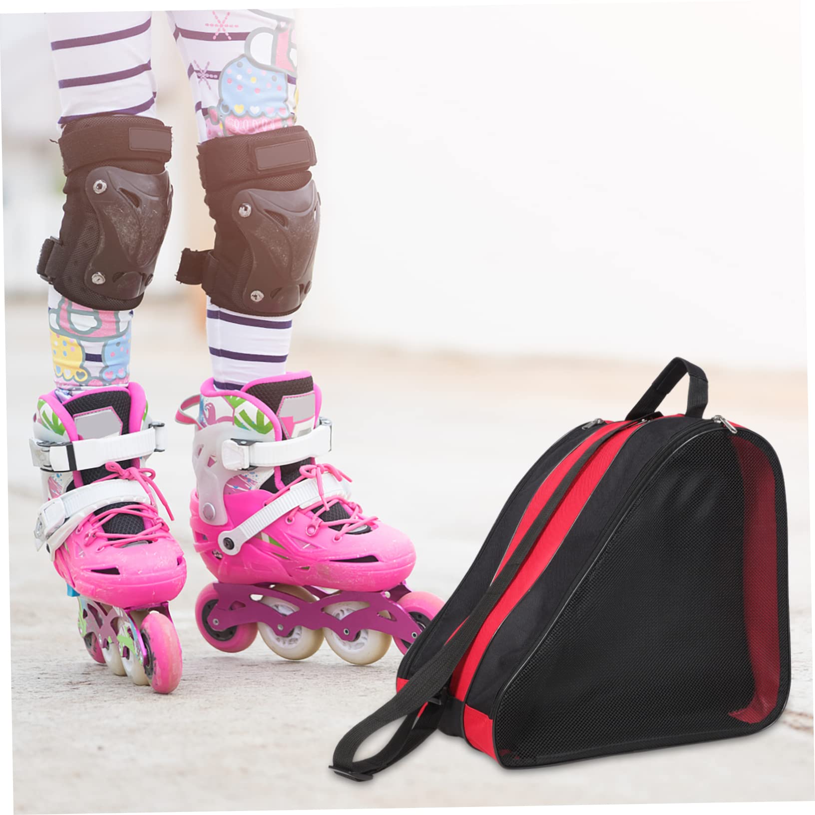 Bolsa para Patines de Hielo Portátil 2 Piezas de Tela Oxford