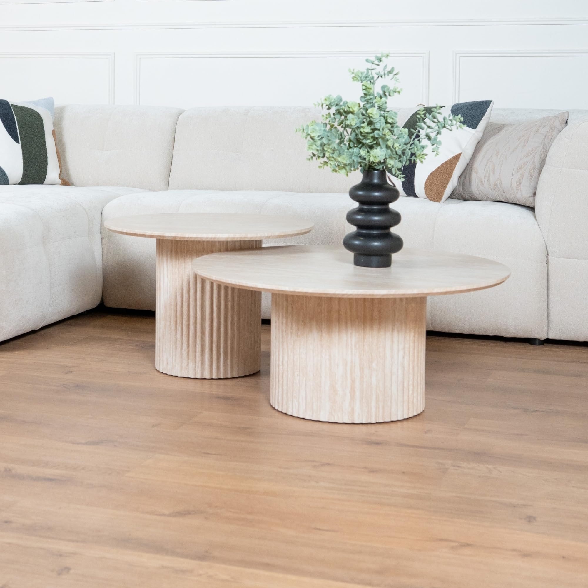 Tables Basses gigognes NT0607Pillard (Effet travertin)