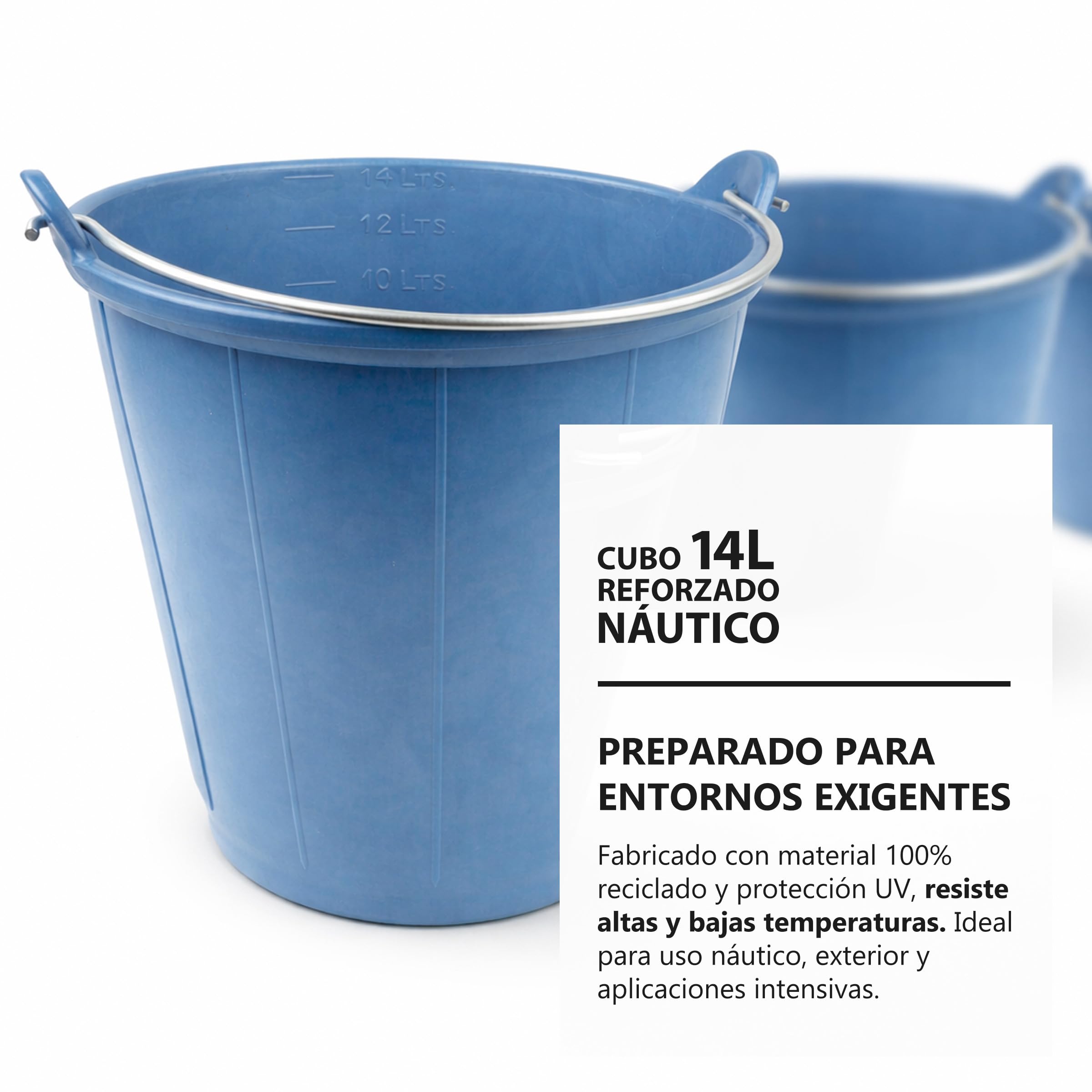 Pamex - Cubo Reforzado Nautico - 6 Unidades (Azul)