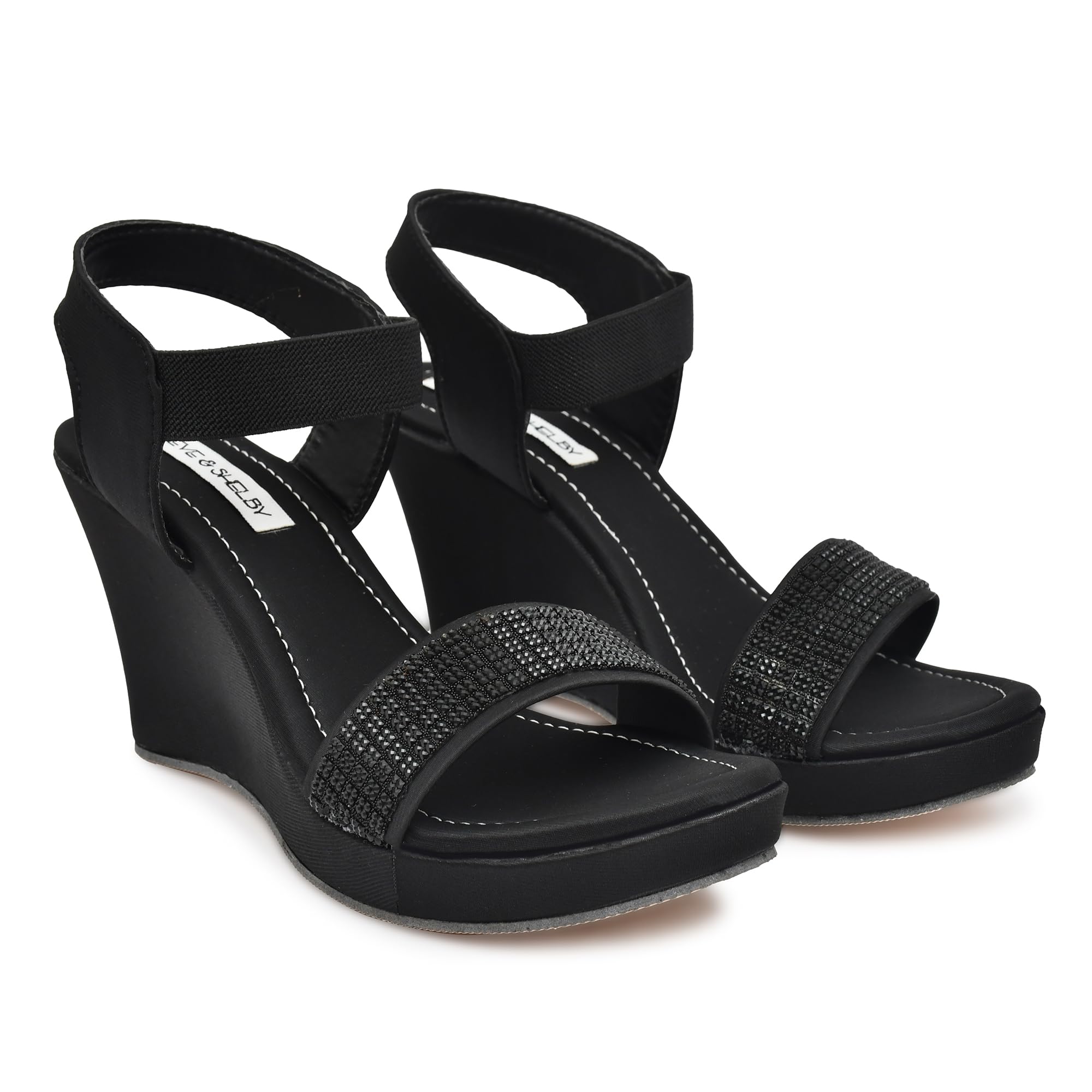 MAEVE & SHELBYSandals for Girls Women Stylish Wedges High Heel Casual Trendy Daily Office wear Comfortable Heels