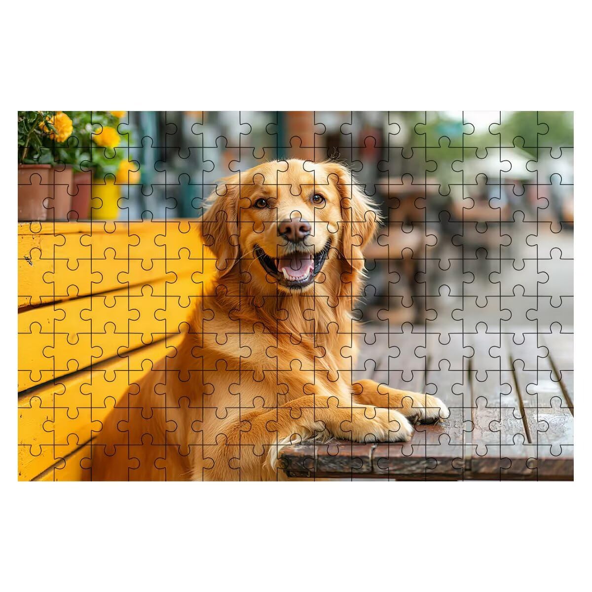 Puzzle 1500 elementów dla dorosłych, 1500 elementów puzzle dla psów, urocze puzzle dla dorosłych z wykwintnym pudełkiem do pakowania, gry edukacyjne, duże drewniane puzzle na prezent dla kobiet