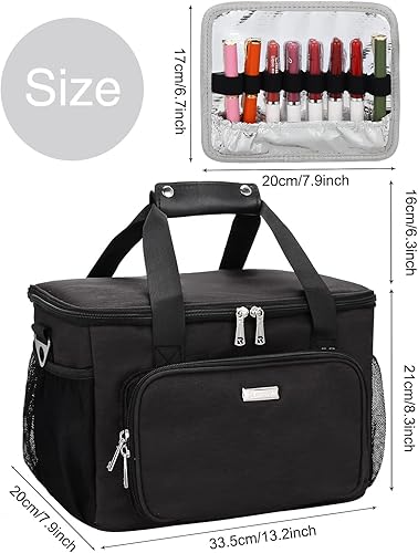 Miniatura 5 de Estuche para brochas de maquillaje de pie, soporte para brochas de maquillaje, bolsa de cosméticos profesional de viaje, bolsa de almacenamiento