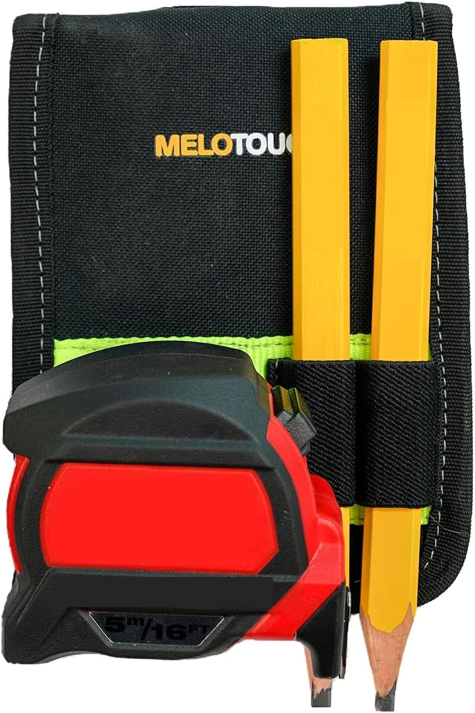 MELOTOUGH Tool Belt Holder, Multi-Function Tool Belt Hook with Tape Measure Clip, Drill Bit Tote, Hammer Holder for Cordless Drill & Power Tools