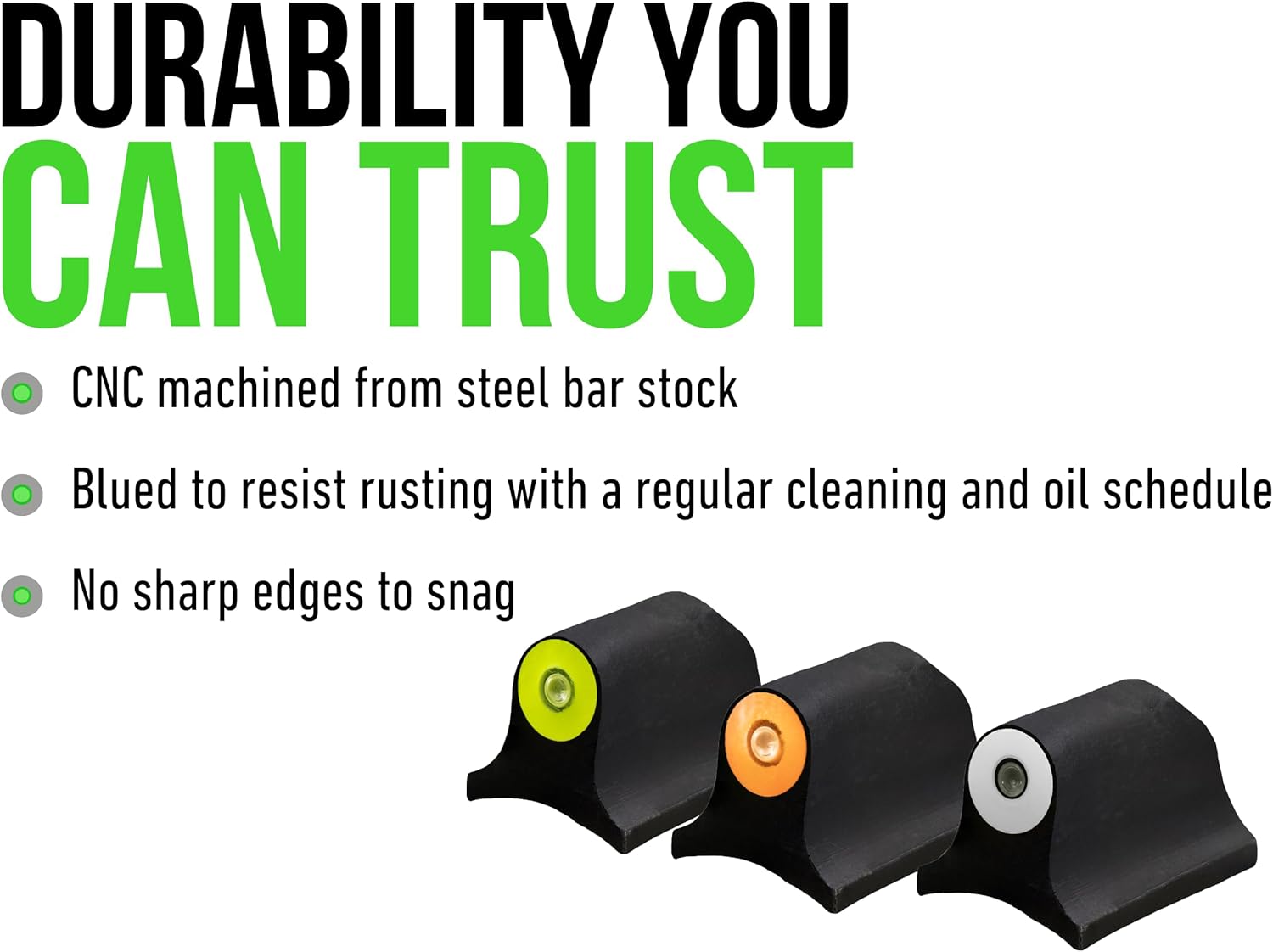 XS SIGHTS Big Dot Shotgun Front Sights with Tritium and Photoluminescent Glow Dot for Remington 870 and Mossberg 500/590, High-Contrast Sights for Plain Barrel Shotguns