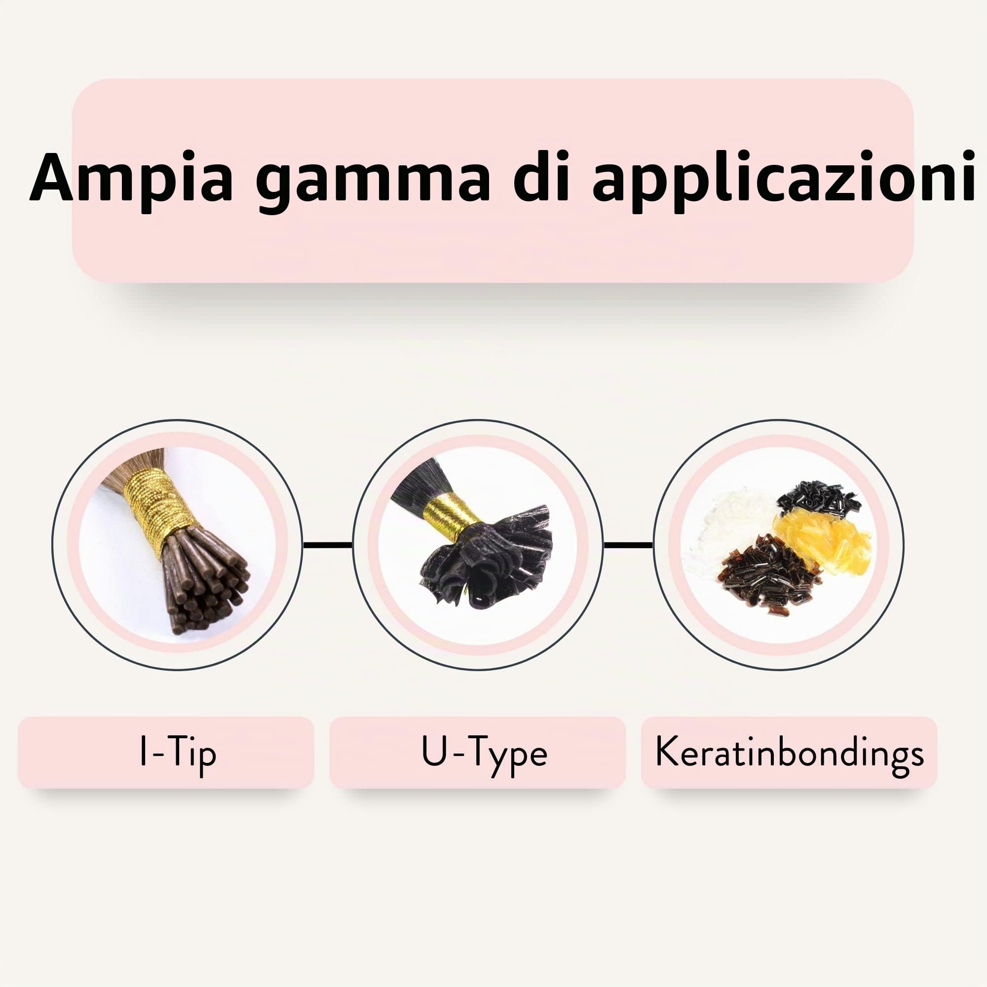 hair2heart Connettore termico per extension per capelli - Strumento di fusione professionale in ferro per la connessione in cheratina - Crea legami forti e duraturi per extension
