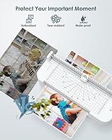 Vista 3 de Laminador 7 en 1 Laminador térmico Máquina laminadora de 9 pulgadas Máquina laminadora con bolsas de laminación 20 laminadores personales Laminador